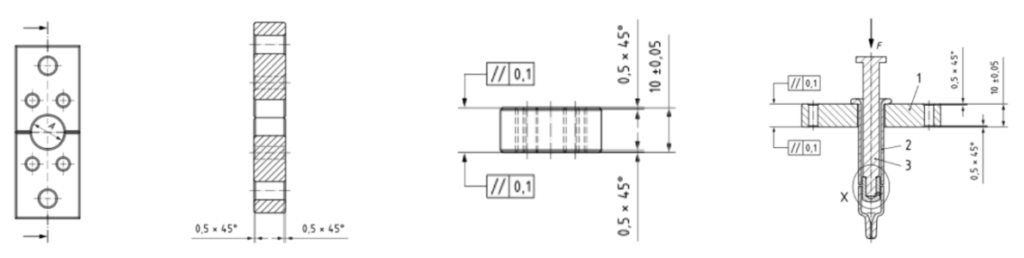 Syringe Finger Flange Breakage Force Test - ISO 11040-4 Annex C1